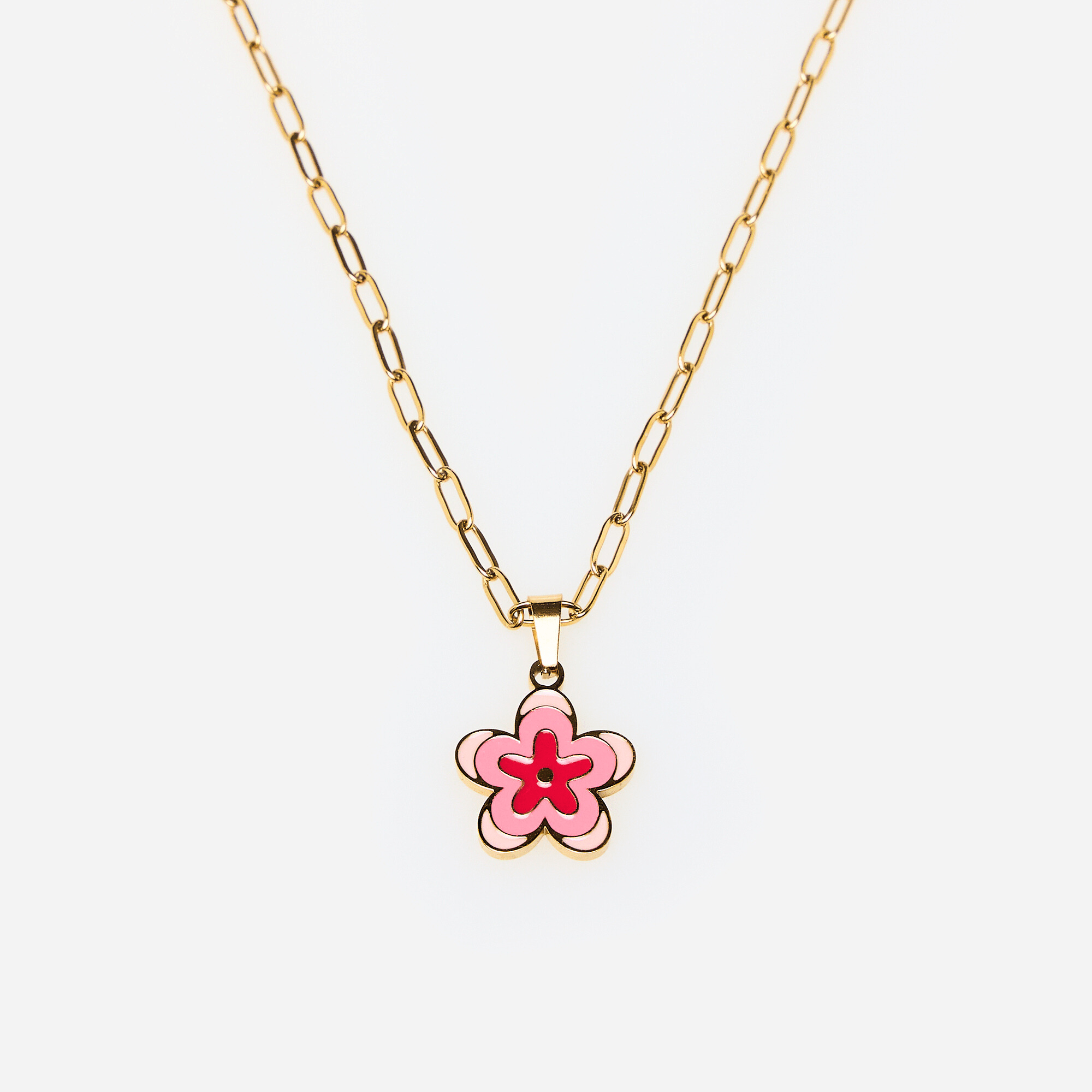 Collar Flor Rosa